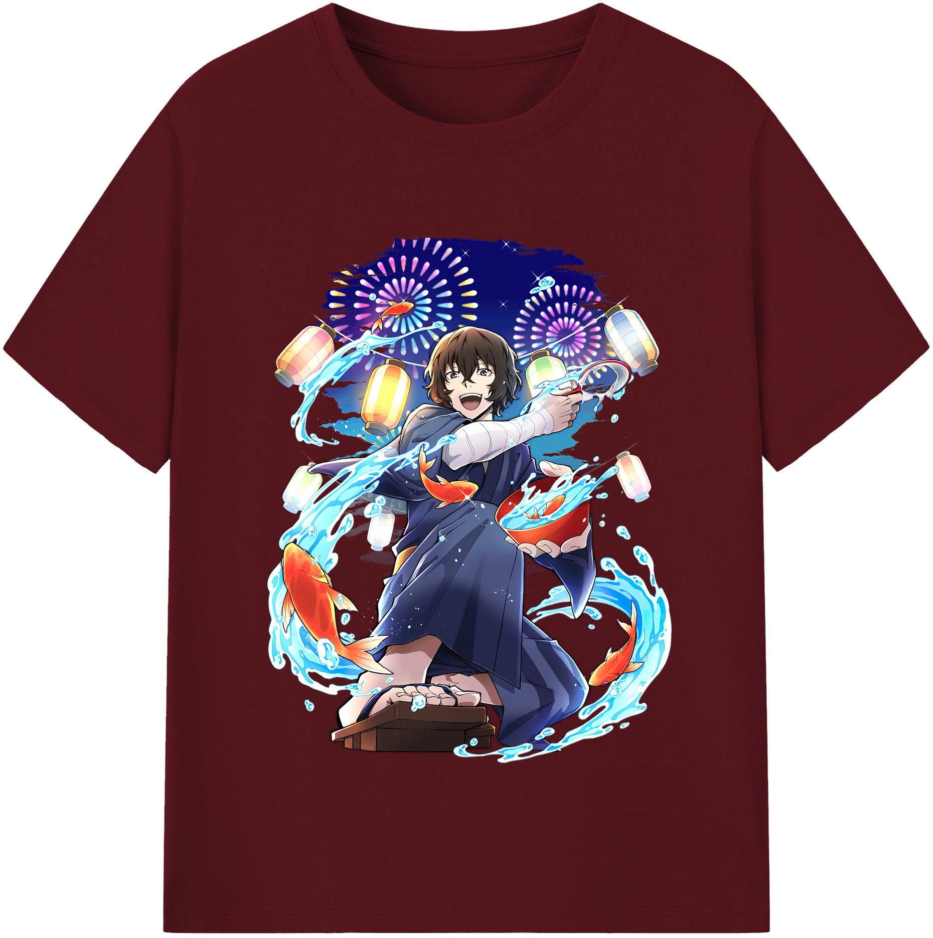 （画像用） 文豪ストレイドッグス Bungo Stray Dogs 綿100％半袖Tシャツ（フロントプリント）
